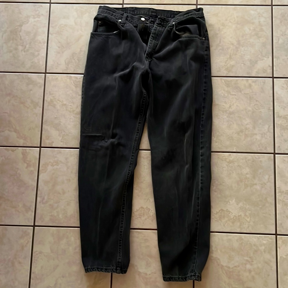 Washed Black Wrangler Jeans - Picture 1 of 3